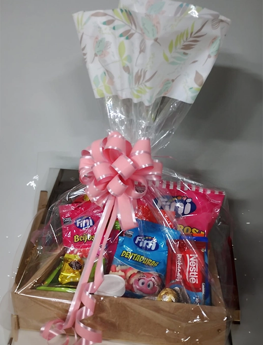 Cesta kids de guloseimas
