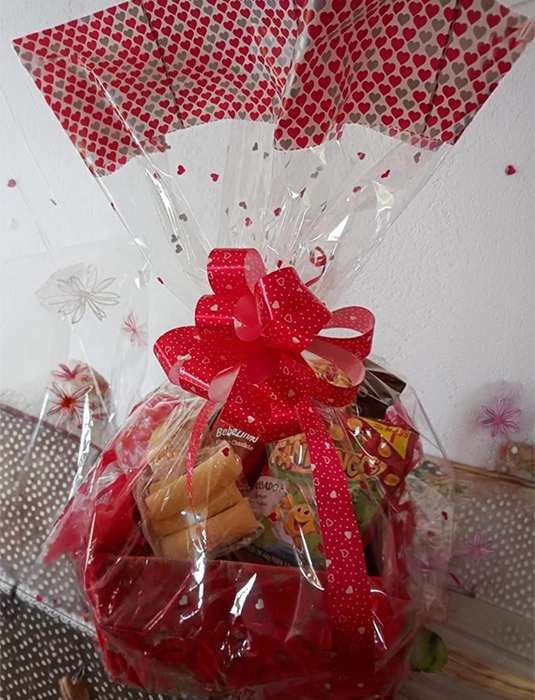 Mini cesta de café da manhã infantil